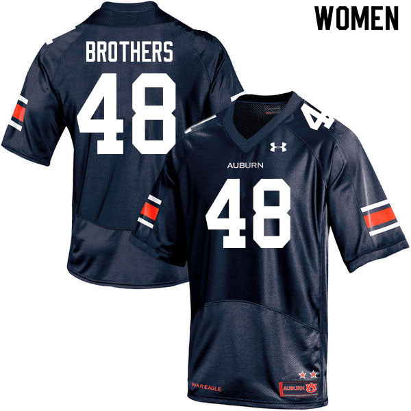 Women #48 O.C. Brothers Auburn Tigers College Football Jerseys Sale-Navy
